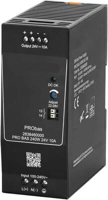 2838460000 WEIDMULLER PRO BAS 240W 24V 10A GÜÇ KAYNAĞI SWITCH-MODE - 1