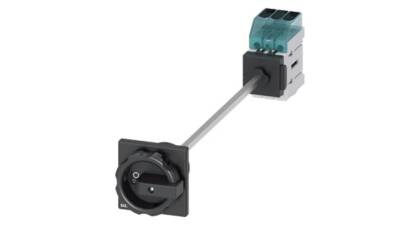 3LD3448-0TK51 SIEMENS 63A 22 KW DİPTEN TESPİTLİ KİLİTLEMELİ KAPI BAĞLANTILI SİYAH 3LD3 YÜK KESİCİ - 1