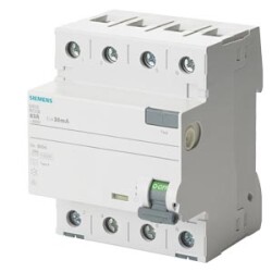 5SV3642-8 SIEMENS KAÇAK AKIM RÖLESİ RCCB 5SV3 4P 10kA 400V 25A - 1