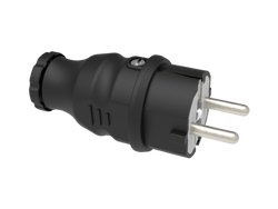 BK1-1402-2011 BEMİS DÜZ FİŞ 220V 16A KAUÇUK 8698523941119 - 1