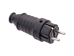 BY10-100 BYES 1/16A.220V KAUÇUK DÜZ FİŞ
