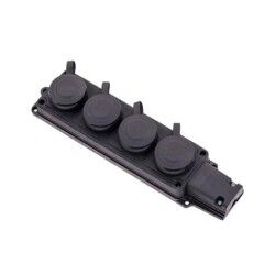 BY10-106 BYES 1/16A 220V KAUÇUK 4'LÜ GRUP PRİZ