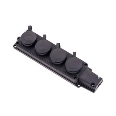 BY10-106 BYES 1/16A 220V KAUÇUK 4'LÜ GRUP PRİZ - 1