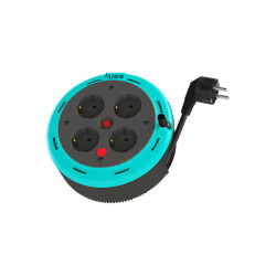 BY15-100-T BYES MAKARALI KABLOLU 1/16A DÖRTLÜ TERMAL SİGORTALI 5 METRE UZATMA KABLOSU (KABLO 5 METRE TTR 3X1)