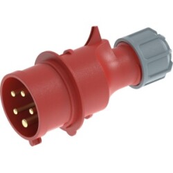 BY50-102 BYES CEE NORM 5X16A DÜZ FİŞ (3P+E) 380V. 50/60 Hz 6h