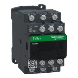 CAD506BD SCHNEIDER AG 5NA TESYS DECA SERİSİ YARDIMCI KONTAKTÖR 24V DC KUMANDA
