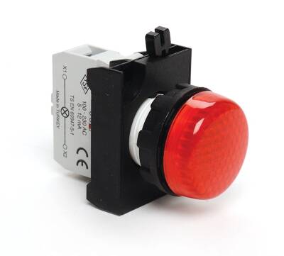 CP0K0XK EMAS CP SERİSİ PLASTİK LED'Lİ 100-230V AC KIRMIZI 22 MM SİNYAL - 2