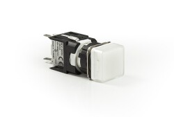 D050KXB EMAS D SERİSİ PLASTİK LED'Lİ 12-30V AC/DC KARE BEYAZ 16 MM SİNYAL - 2