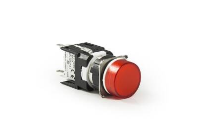 D060YXK EMAS D SERİSİ PLASTİK LED'Lİ 12-30V AC/DC YUVARLAK KIRMIZI 16 MM SİNYAL - 1