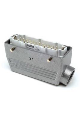EBM24PU1T EMAS METAL 24 KONTAK UZATMA TİPİ PRİZ 16A YANDAN GİRİŞLİ 1 METAL MANDALLIYA UYGUN ÇOK KONTAKLI - 1