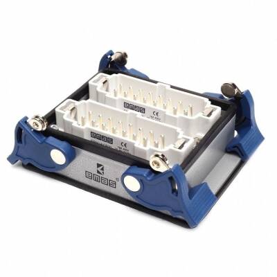 EBM48FM44 EMAS METAL 48 KONTAK MAKİNE TİPİ FİŞ 16A ALTTAN GİRİŞLİ 4 MANDALLI ÇOK KONTAKLI - 1