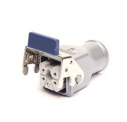 EBP05PU36 EMAS 5 KUTUP PLASTIK GRİ UZATMA PRIZ METAL MANDALLI - 1