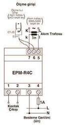 M3358 ENTES EPM-R4C CT25 220VAC T/I ELEKTRONİK AMPERMETRE 8699421432280 - 1