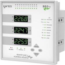RG3-12E ENTES 12 KADEME REAKTİF RÖLE 3 FAZ 3 AKIM TRAFOLU M3682 8699421437285