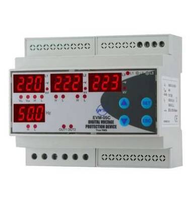 EVM-05C-DIN ENTES 220VAC ELEKTRONİK MULTIMETRE DIN6 M0070 - 1