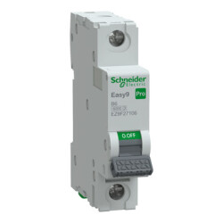 EZ9F27106 SCHNEIDER ELECTRIC EASY9 PRO 1P 6A B TİPİ 6KA 230V ANAHTARLI OTOMATİK SİGORTA
