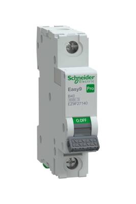 EZ9F27140 SCHNEIDER ELECTRIC EASY9 PRO 1P 40A B TİPİ 6KA 230V ANAHTARLI OTOMATİK SİGORTA - 1