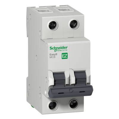 EZ9F34206 SCHNEIDER ELECTRIC EASY9 2P 6A 4.5KA C TİPİ 230V ANAHTARLI OTOMATİK SİGORTA - 1