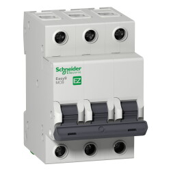 EZ9F34363 SCHNEIDER ELECTRIC EASY9 MCB 3P 63A C TİPİ 4,5KA 400V ANAHTARLI OTOMATİK SİGORTA