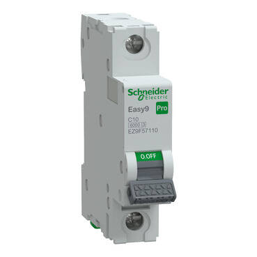 EZ9F57110 SCHNEIDER ELECTRIC EASY9 PRO 1P 10A C TİPİ 6KA OTOMATİK SİGORTA - 1