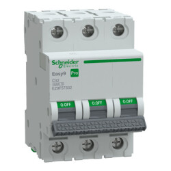 EZ9F57332 SCHNEIDER ELECTRIC EASY9 PRO 3P 32A C TİPİ 6KA OTOMATİK SİGORTA