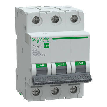 EZ9F57332 SCHNEIDER ELECTRIC EASY9 PRO 3P 32A C TİPİ 6KA OTOMATİK SİGORTA - 1