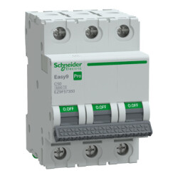 EZ9F57350 SCHNEIDER ELECTRIC EASY9 PRO 3P 50A C TİPİ 6KA OTOMATİK SİGORTA