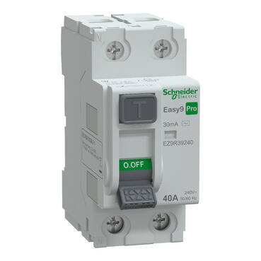 EZ9R39240 SCHNEIDER ELECTRIC EASY9 PRO KAÇAK AKIM KORUMA RÖLESİ 2P 40A 30MA AC TİPİ 240V 3606486822678 - 1