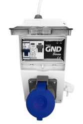 GNDMOB TRİMBOX GND 1/10 + 2P KAÇAK AKIM MOBİL NÖTR-TOPRAK REGÜLATÖRÜ MONOFAZE