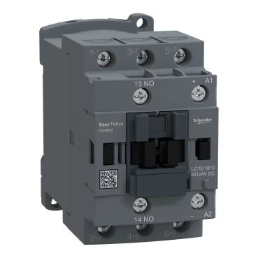 LC1E1810BD SCHNEIDER ELECTRIC KONTROLLC1E3P(3NA)AC-3<=440V18A24V DC BOBİN1 NA YARDIMCI KONTAK EASY TESYS KONTAKTÖR 3606487144434 - 1