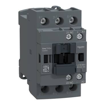 LC1E3801BD SCHNEIDER ELECTRIC 18,5KW 38A 1NK KONTAKTÖR 24VDC KUMANDA BOBİNLİ 3606487144397 - 1