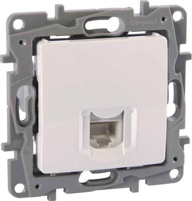 768139 LEGRAND RAVENTİ BEYAZ RJ45 CAT6 UTP DATA PRİZİ 3414971105263 - 1
