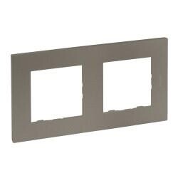 768572 LEGRAND RAVENTİ BRONZ İKİLİ YATAY ÇERÇEVE 3414971112605