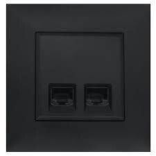 768640 LEGRAND RAVENTİ SİYAH 2XRJ45 CAT6 UTP DATA PRİZİ 341497111374 3414971113749