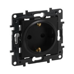 768615 LEGRAND RAVENTİ SİYAH ÇOCUK KORUMALI TOPRAKLI PRİZ 3414971113268