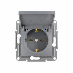 768818 LEGRAND RAVENTİ TİTANYUM KAPAKLI TOPRAKLI PRİZ 3414971116658