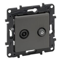 768827 LEGRAND RAVENTİ TİTANYUM TV-SAT PRİZ GEÇİŞLİ 14DB 3414971116832