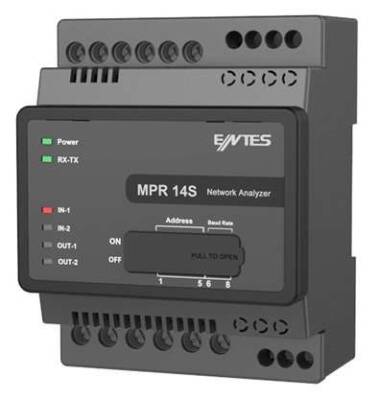 MPR15S-22 ENTES 2 DİJİTAL GİRİŞ ,2 DİJİTAL ÇIKIŞLI T/I ELEKTRONİK ŞEBEKE ANALİZÖRÜ 97-270VAC/DC M3606 - 1