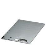 0828902 PHOENIX CONTACT PLASTIK ETIKET KART GÜMÜŞ BOŞ US-EMLP (49X15) SR4046356559096