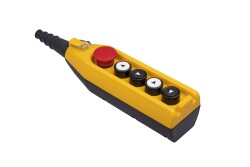 PV5E40C22 EMAS PV SERİSİ 5 GÖZLÜ TEK HIZLI 1NC+1NO ACİL STOPLU VİNÇ KUMANDA KUTUSU