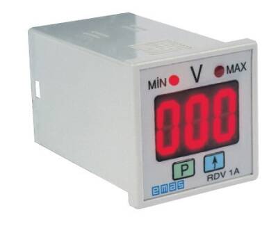 RDV1A EMAS RD SERİSİ 8 PİN 230VAC 1CO 5A (REZİSTİF) DİJİTAL VOLTMETRE PANELMETRE - 1