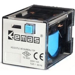 RE1P08DC012 EMAS RE1 12VDC 2 KONTAK 2 KONTAK 8 PİN ENDÜSTRİYEL RÖLE