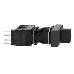XB6DD221B SCHNEIDER ELECTRIC 0-1 KALICI DİKDÖRTGEN SİYAH MANDAL BUTON 3389110764574 - 1