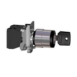 XB4BG33 SCHNEIDER ELECTRIC 1-0-2 KİLİTLİ BUTON 3389110887150 - 1