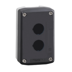 XALD02 SCHNEIDER ELECTRIC 2 DELİKLİ BUTON KUTUSU AÇIK GRİ TABAN KOYU GRİ KAPAK 3389110114744 - 1