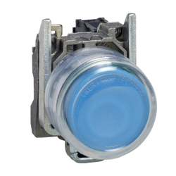 XB4BP61 SCHNEIDER ELECTRIC 22 MM 1NK PLASTİK KILIFLI YAYLI BUTON 3389110118940 - 1