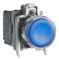 XB4BW36B5 SCHNEIDER ELECTRIC 22 MM IŞIKLI YAYLI BUTON MAVİ 24V AC-DC LEDLİ 3389110119756 - 1