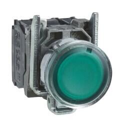 XB4BW33B5 SCHNEIDER ELECTRIC 22 MM IŞIKLI YAYLI BUTON YEŞİL 24V AC-DC LEDLİ 3389110892048