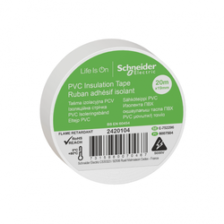 2420104 SCHNEIDER ELECTRIC 19MMx20MT BEYAZ PVC İZOLE ELEKTRİK BANDI - 1