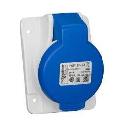 PKF16F423 SCHNEIDER ELECTRIC 3X16A MONOFAZE 2P+T IP44 VİDALI EĞİK MAKİNE PRİZİ 3303432033408 - 1